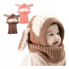 Gorro Cuello Para Bebé Niño/a Bufanda Invierno Calientito