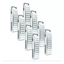 Pack X8 Luz Emergencia Led Recargable 30 Leds Adaptador 220v