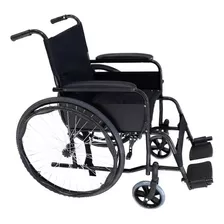 Cadeira De Rodas Dobravel Em Aço Carbono 100kg Classic 