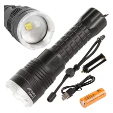 Linterna Recargable Alta Luz Led 5 Modos Zoom Profesional