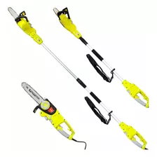 Eletroserra Elétrica 750w C/ Extensor Moto Poda 2.4m Cor Verde-limão 220v