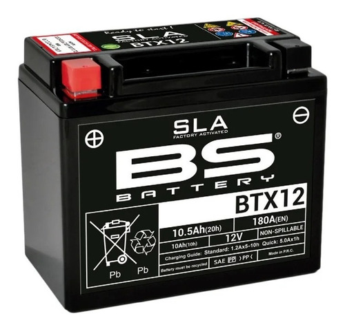 Bateria Moto Bs Battery Btx12 Sla Kymco Xtown 250 - Brm