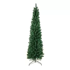Árvore Pinheiro De Natal Slim 464 Galhos Verde 2,10mt