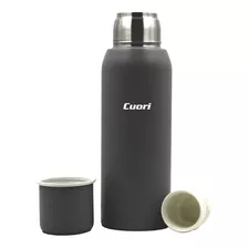 Termo Cuori Icaro 1 Lt Acero Inox Tapon Cebador Gris