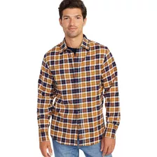 Camisa Hombre Old Navy Manga Larga Everyday Naranjo