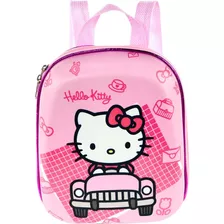 Lancheira 3d Hello Kitty Carro Impermeável Infantil Escolar