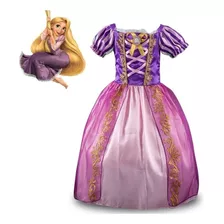 Vestido Fantasia Infantil Princesa Rapunzel Enrolados