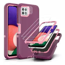 Funda Para Samsung Galaxy A22 5g - Violeta/rosa