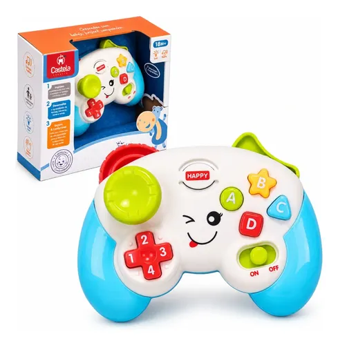Brinquedo Controle Videogame Interativo Para Bebês - Castela