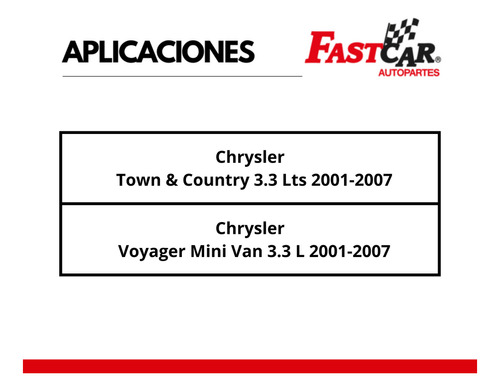 Kit 4 Amortiguador Chrysler Voyager Mini Van 3.3 L 2001-2007 Foto 2