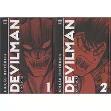 Mangá Devilman Edição Histórica - Volume 1 & 2 - Coleção Completa ( Conferido Página Por Página )