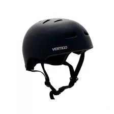 Casco Proteccion Bicicleta Skate Rollers Vertigo Negro Mate