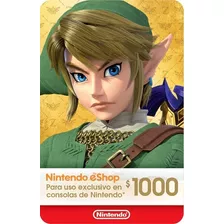 Tarjeta Nintendo Eshop - 1,000 Mxn Código Digital