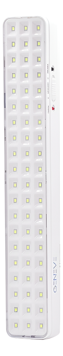 Luces Luz De Emergencia 60 Leds Bateria Recargable Seguridad Geneve Color Blanco