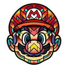 Quadro Colorido Super Mario 30x20 Em Pvc