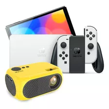 Nintendo Switch Oled 64gb Blanco Más Proyector Amarillo