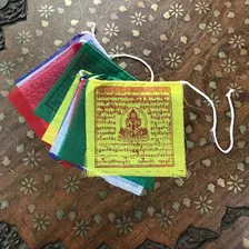 Bandeiras Tibetanas Oração ~1,40 M 11 Cm 3 Rolos Bu009934