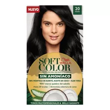 Kit Tinte Wella Professionals Soft Color Tinte De Cabello Tono 20 Negro Para Cabello