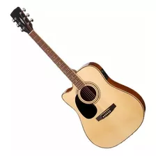 Guitarra Electro Acústica Zurda Con Funda Cort Ad880ce-lh-ns