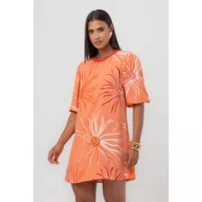 Vestido Viscose T-shirt Flor Solar Pequiá