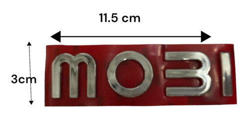 Emblema Cromado Tapa Baul Fiat   Mobi   2017 A 2020 Foto 2