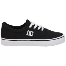 Tênis Dc Shoes New Flash 2 Tx Preto Sola Branca