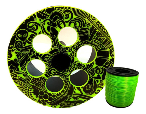 FujiCopy Carretilha 21 cm com 500 jardas de nylon