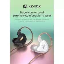 Fone De Ouvido In-ear Kz Edx Without Mic Branco