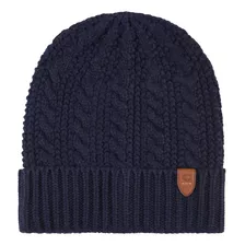 Coach Gorro Con Puños Trenzados Hombre, Azul Oscuro