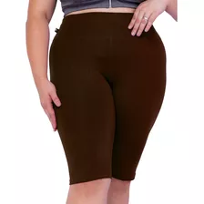 Kit 2 Bermudas Suplex Plus Size Cós Alto