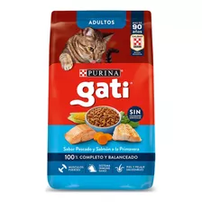 Alimento Para Gatos Purina Gati Pescado Y Salmón 1kg. Np