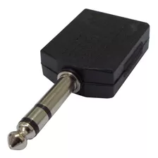 Adaptador Plug 6.5 6.3 Stereo 1 Macho A 2 Hembra X 4u Htec