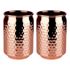 Mug Vasos De Cobre Set 2 Cantina Moscow Mule Coctel Tragos Color Moscow Can