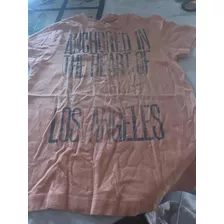 Remera Naranja Estampada Adelanta Y Atrás Talle 4 Años Guess