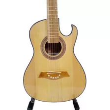 Guitarra Acústica En Pino Ciprés Con Estuche