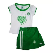 Conjunto Infantil Palmeiras Short Saia Oficial