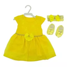  2kits=2vestidos+2sapatos+2faixas Promoção Princesinha Bebê 