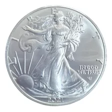 Monedas Mundiales Usa Silver Eagle 1oz Troy Plata 2021 Type2