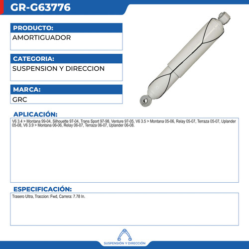 Amortiguador Buick Terraza 2005-2007 Foto 2