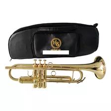 Trompete Profissional Hs Musical Hs1048 Sib Laqueado - Novo