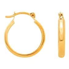 Brinco Argola Redonda Rommanel Joias Ouro 18k Antialérgico