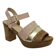 Sandalias Police Cd Style Camel/nude Vr062