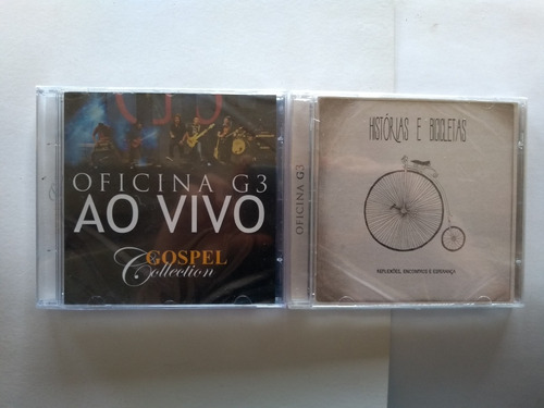 Cd Oficina G3 Histórias E Bicicletas + Cd Gospel Collection 