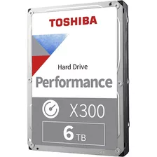 Disco Duro Interno Hdd Toshiba X300 Performance 6tb 3.5 PuLG Color Plateado