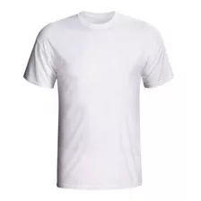 10 Camisetas Malha Sublimação Brancas Poliéster Anti-pilling
