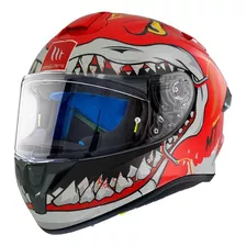 Casco Moto Mt Helmets Ff106 Targo Pro Sharky C5 Rojo Tamaño Del Casco M (57-58 Cm)