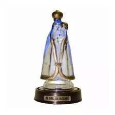 Luminária Nossa Senhora De Nazaré Mãe De Jesus Led Azul