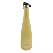 Termo Lumilagro Acero Inoxidable 750 Ml Tapón Botón Color Amarillo