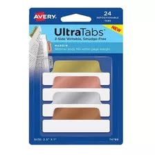 Pestañas Adhesivas Ultratabs Avery Margen Metalic X24und