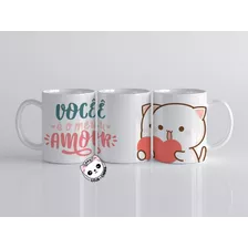 Caneca Gatinhos Lindos Kawai Namorada Mor Personalizado Copo